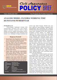 Image of Analisis Model Flexible Working Time Di Instansi Pemerintah