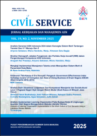 Image of Jurnal Kebijakan dan Manajemen ASN (Civil Service)