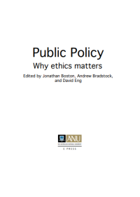 Public Policy: Why ethics matters